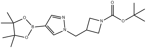 tert-butyl 3-{[4-(tetramethyl-1,3,2-dioxaborolan-2-yl)-1H-pyrazol-1-yl]methyl}azetidine-1-carboxylate