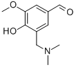 3-[(Dimethylamino)methyl]-4-hydroxy-5-methoxybenzenecarbaldehyde