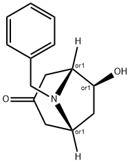 8-azabicyclo[3.2.1]octan-3-one, 6-hydroxy-8-(phenylmethyl)-