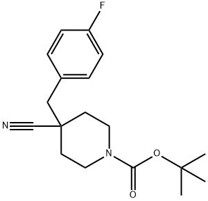 tert-Butyl 4-cyano-4-(4-fluorobenzyl)piperidine-1-carboxylate