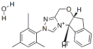 (+)-(5aR,10bS)-5a,10b-Dihydro-2-(2,4,6-trimethylphenyl)-4H,6H-indeno[2,1-b][1,2,4]triazolo[4,3-d][1,4]oxazinium Chloride Monohydrate