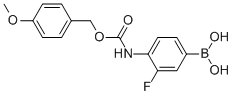 3-Fluoro-4-((4-methoxybenzyloxy)carbamoyl)phenylboronic acid