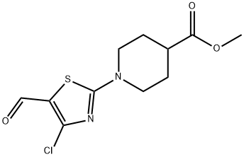 4-Chloro-2-(4-carbomethoxyl-1-piperidinyl)-5-thiazolecarboxaldehyde