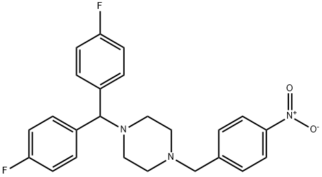 1-[Bis(4-fluorophenyl)methyl]-4-(4-nitrobenzyl)piperazine