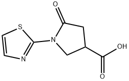 5-Oxo-1-(2-thiazolyl)-3-pyrrolidinecarboxylic acid