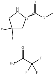 methyl (2S)-4,4-difluoropyrrolidine-2-carboxylate; trifluoroacetic acid