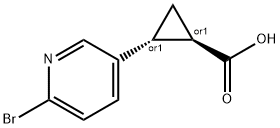 (1S,2S)-rel-2-(6-bromopyridin-3-yl)cyclopropane-1-carboxylic acid