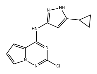 N-{2-chloropyrrolo[2,1-f][1,2,4]triazin-4-yl}-5-cyclopropyl-1H-pyrazol-3-amine