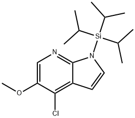 4-chloro-5-methoxy-1-[tris(propan-2-yl)silyl]-1H-pyrrolo[2,3-b]pyridine