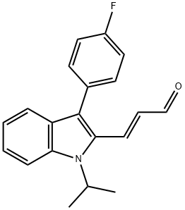 (E)-3-[3-(4-Fluorophenyl)-1-isopropylindol-2-yl]acrolein
