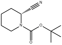 1-​piperidinecarboxylic acid, 2-​cyano-​, 1,​1-​dimethylethyl ester, (2r)​-