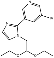3-Bromo-5-(1-(2,2-diethoxyethyl)-1H-imidazol-2-yl)pyridine