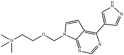4-(1H-Pyrazol-4-yl)-7-((2-(trimethylsilyl)ethoxy)-methyl)-7H-pyrrolo[2,3-d]pyrimidine