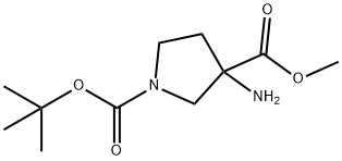 1-tert-butyl 3-methyl 3-aminopyrrolidine-1,3-dicarboxylate
