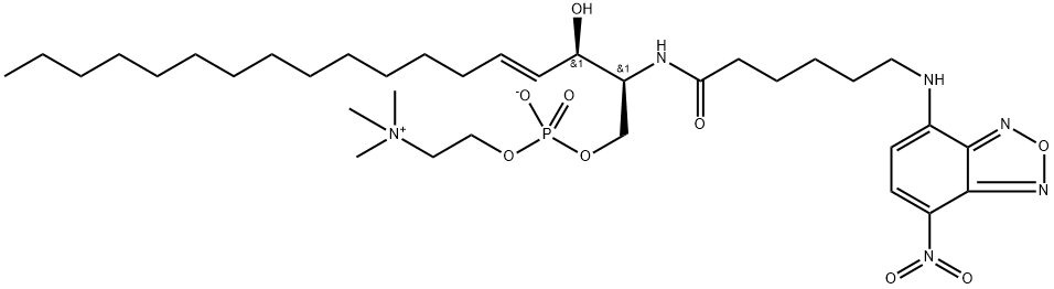 N-[6-[(7-nitro-2-1,3-benzoxadiazol-4-yl)amino]hexanoyl]-sphingosine-1-phosphocholine