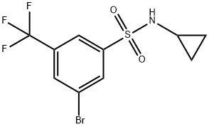 N-Cyclopropyl 3-bromo-5-trifluoromethylbenzenesulfonamide