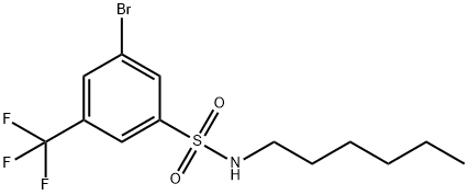 N-Hexyl 3-bromo-5-trifluoromethylbenzenesulfonamide
