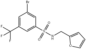 N-(Furan-2-ylmethyl) 3-bromo-5-trifluoromethylbenzenesulfonamide
