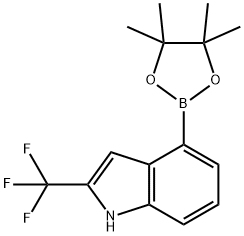 4-(4,4,5,5-tetramethyl-1,3,2-dioxaborolan-2-yl)-2-(trifluoromethyl)-1h-indole