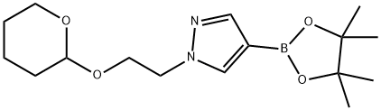 1-[2-(oxan-2-yloxy)ethyl]-4-(tetramethyl-1,3,2-dioxaborolan-2-yl)-1H-pyrazole