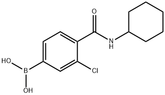 3-Chloro-4-(cyclohexylcarbamoyl)phenylboronic acid