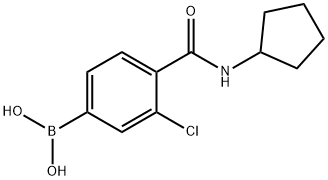 3-Chloro-4-(cyclopentylcarbamoyl)phenylboronic acid