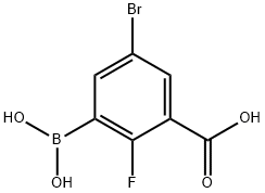 5-Bromo-3-carboxy-2-fluorophenylboronic acid