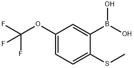 2-Methylthio-5-trifluoromethoxyphenylboronic acid