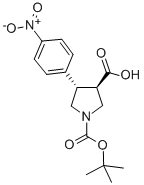 Boc-(+/-)-trans-4-(4-nitro-phenyl)-pyrrolidine-3-carboxylic acid