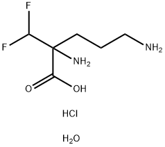 Eflornithine hydrochloride hydrate